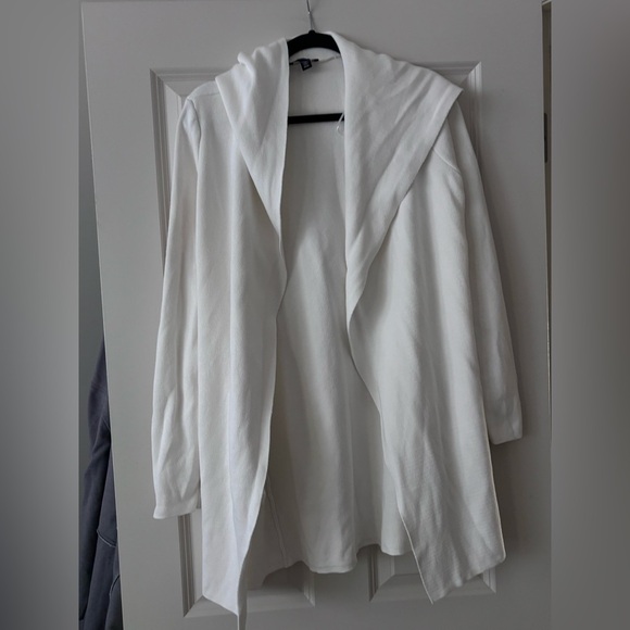 Vintage le Chateau Creamy White Hooded Cardigan - Picture 1 of 4